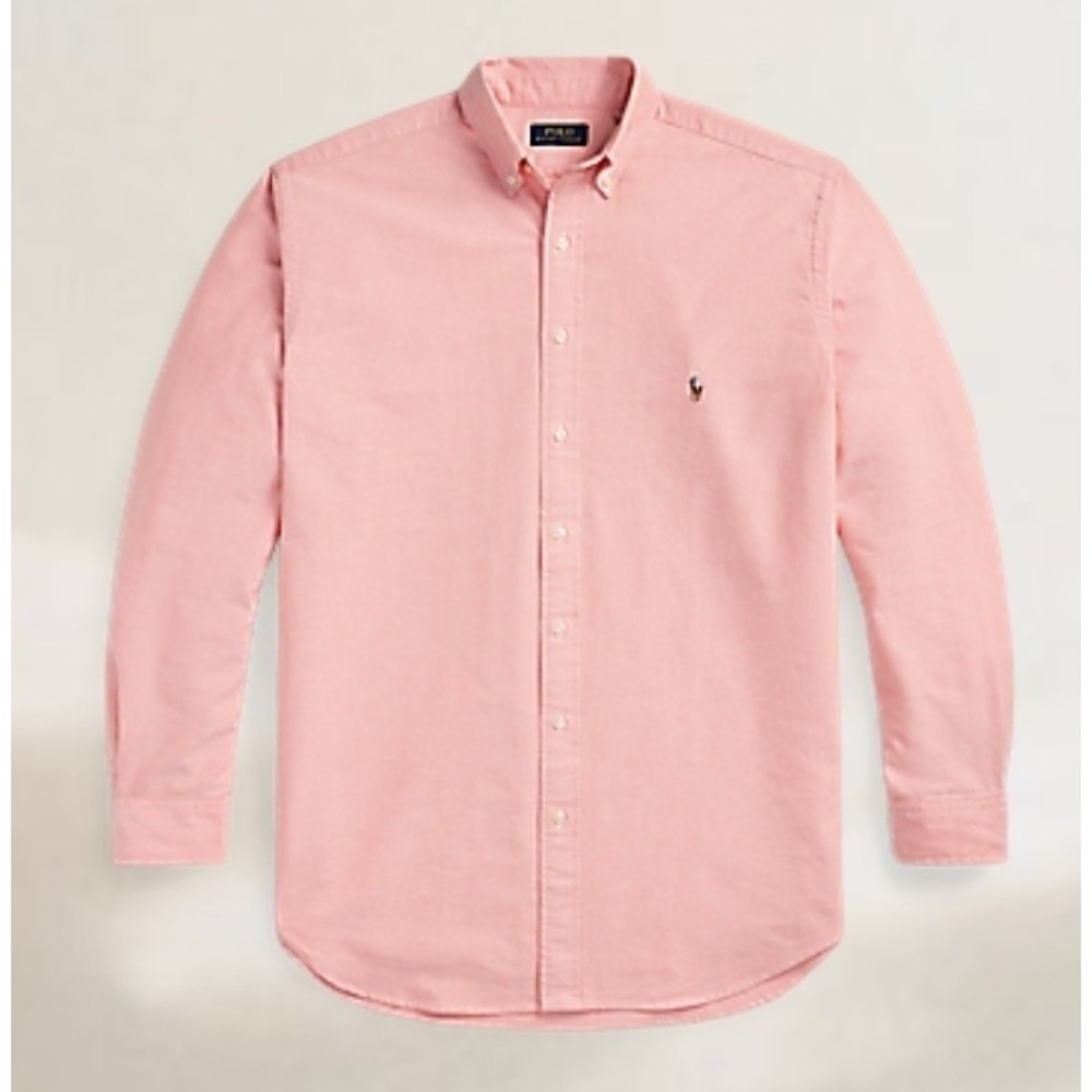 Polo Ralph Lauren The Iconic Pink Salmon Oxford Shirt Classic Fit Mens Size 4XLT